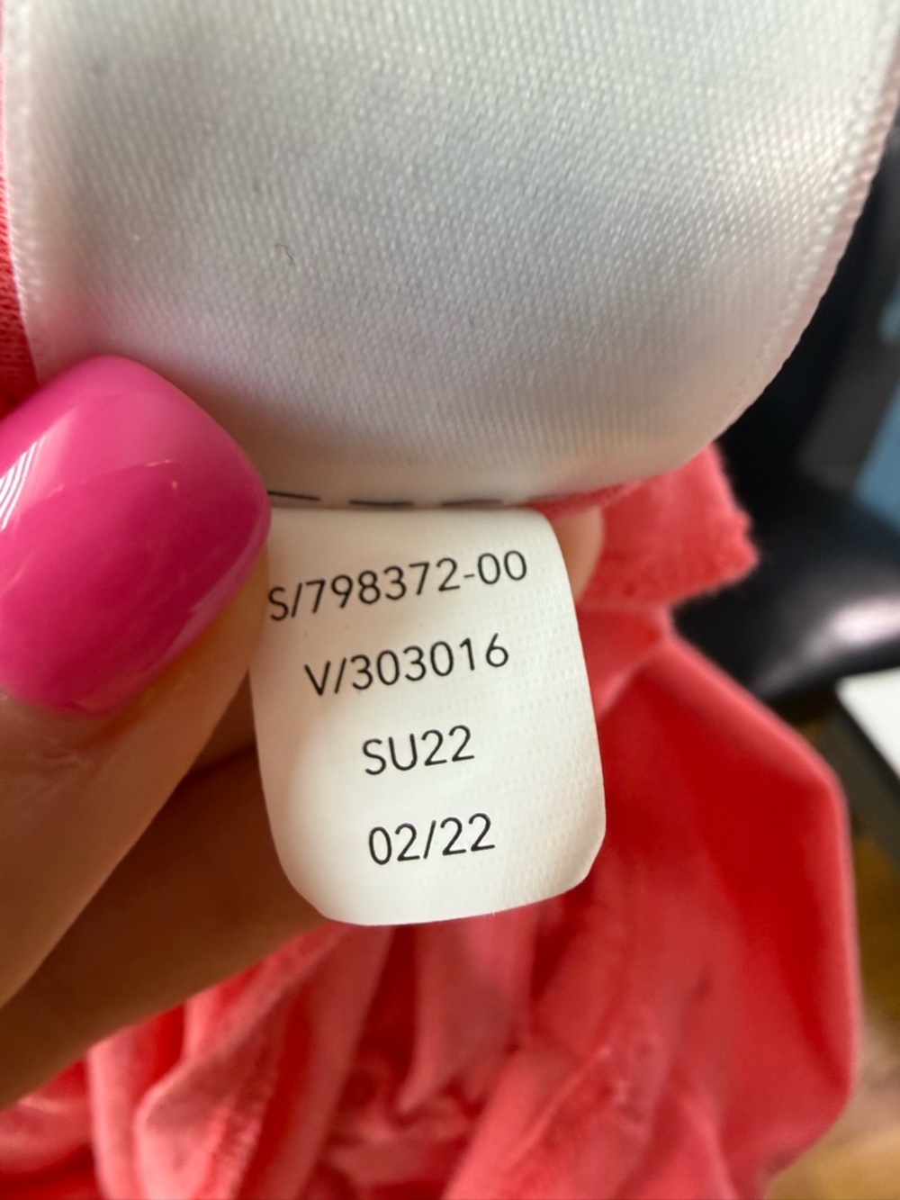 ATHLETA Stella Dress Coral Ruched Bodycon Lined Size Small - Picture 7 of 7